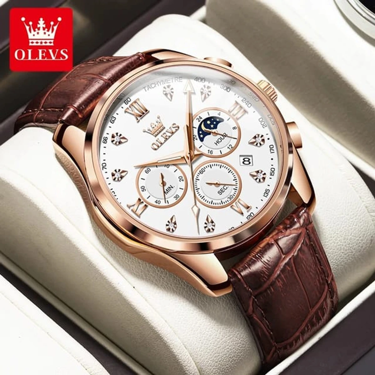 OLEVS 2888 New brown rose white